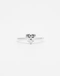 18K Heart Cut Diamond LGD Ring