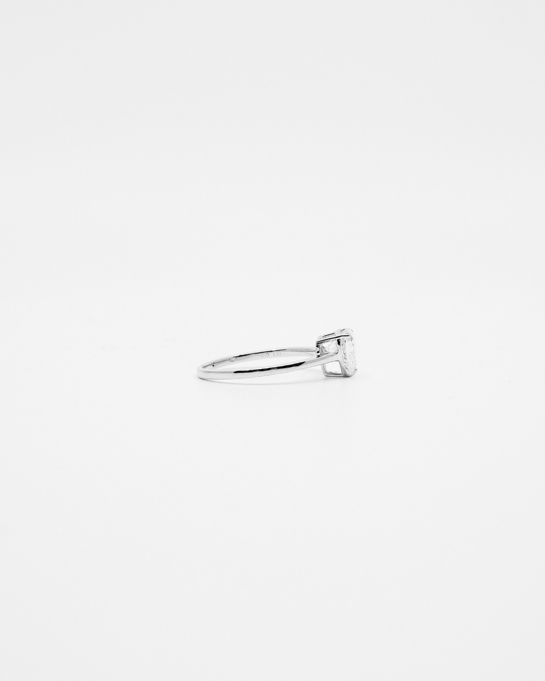 18K Heart Cut Diamond LGD Ring