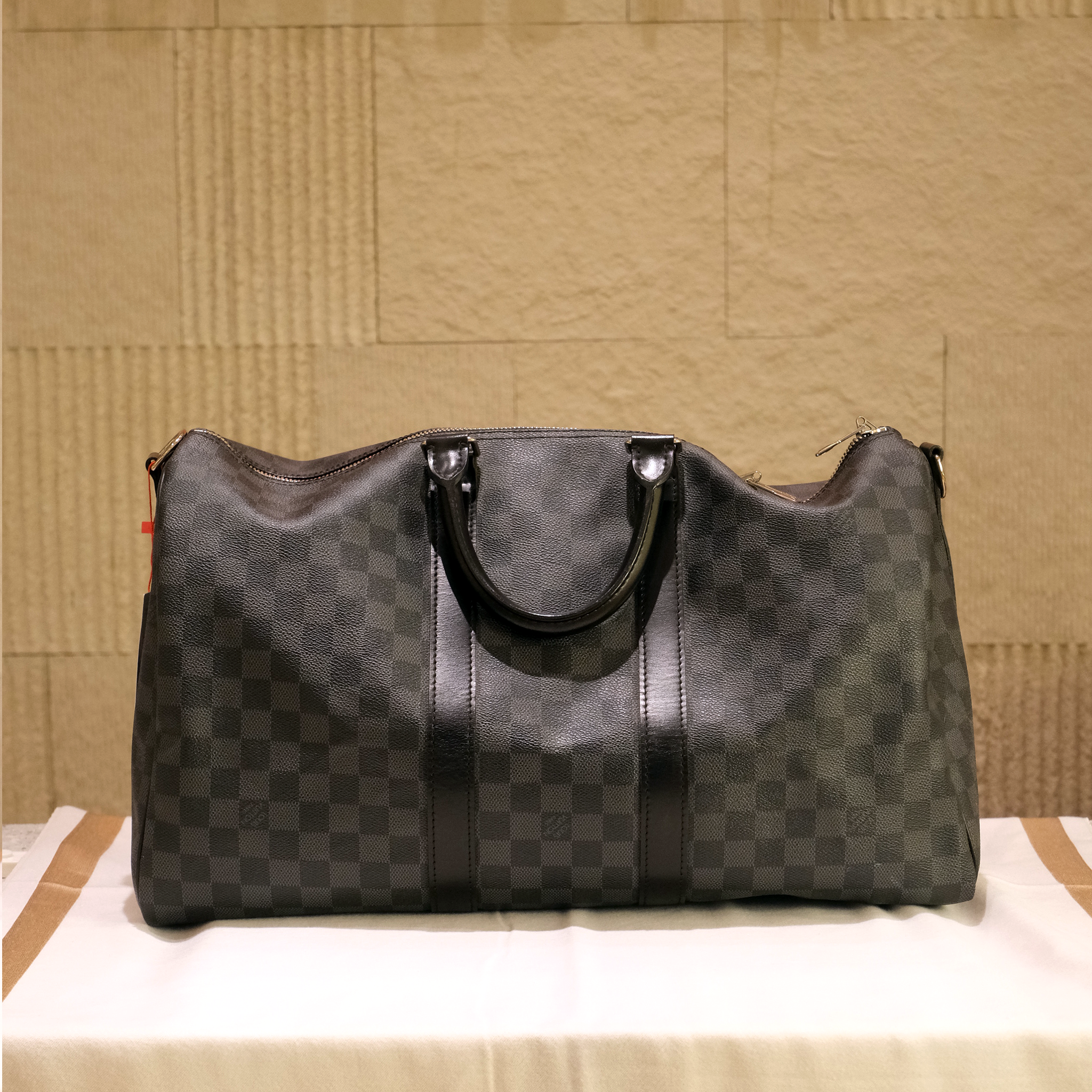 Louis Vuitton Keepall Bandouliere 45 Monogram Damien Graphite Duffle Bag