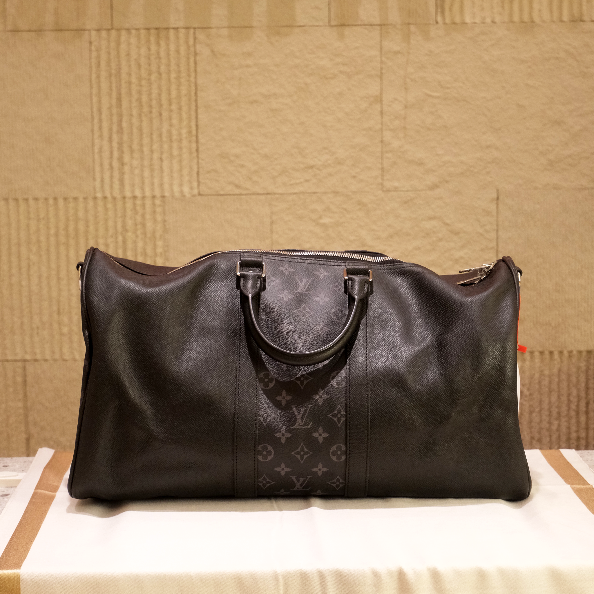 Louis Vuitton Keepall Bandouliere Taigarama 50 Monogram Eclipse Duffle Bag