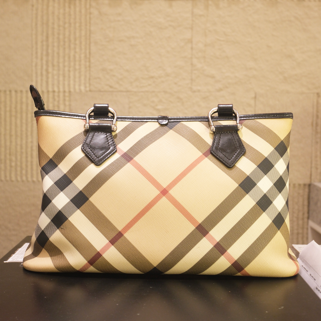 Burberry Nova Check Coated Canvas Regent Tote Bag
