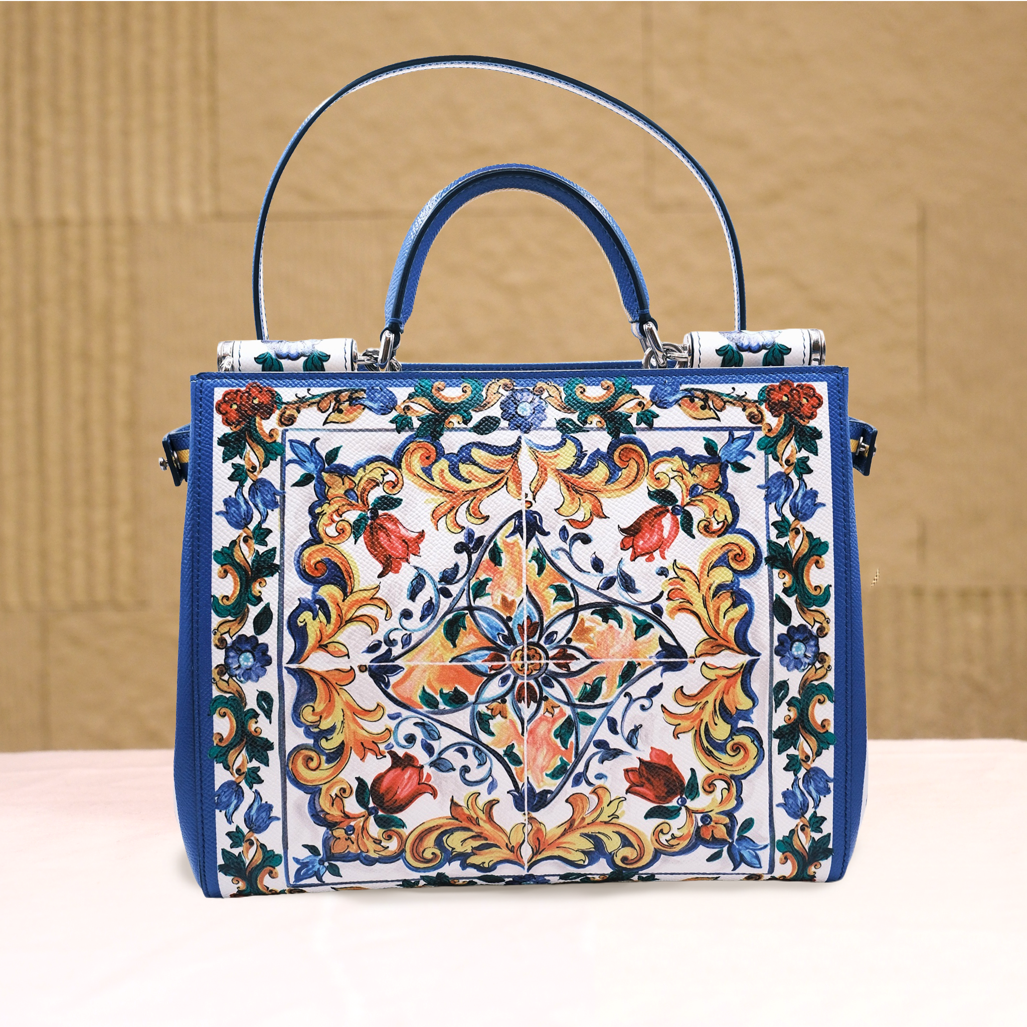 Dolce & Gabanna Majolica Print Sicily Bag