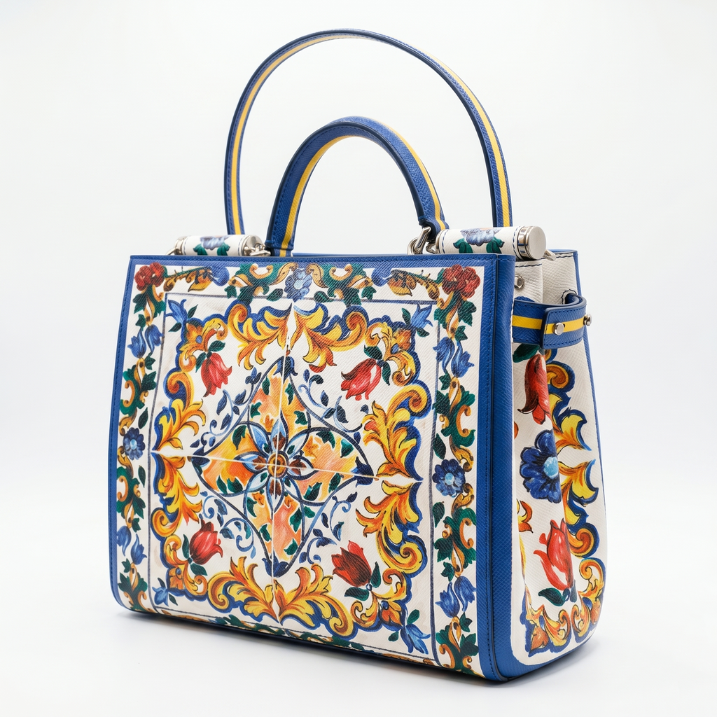 Dolce & Gabanna Majolica Print Sicily Bag