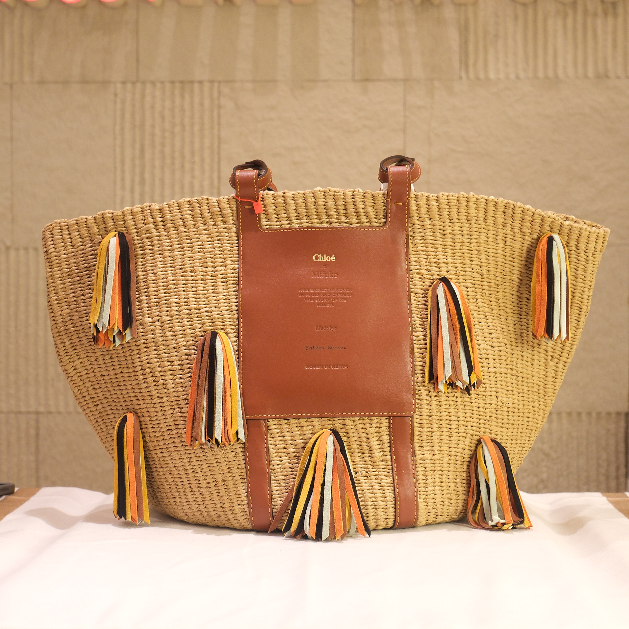 Chloe Raffia Tote Bag with Tassels 
(Mifuko Edition)