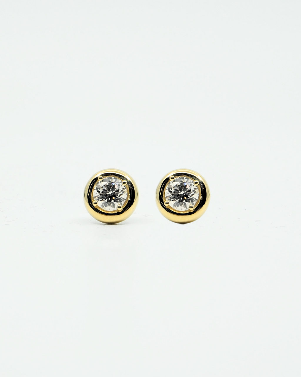 18K Round Diamond LGD Earrings