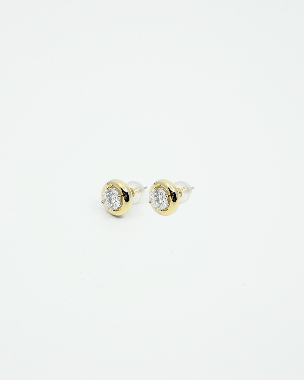 18K Round Diamond LGD Earrings