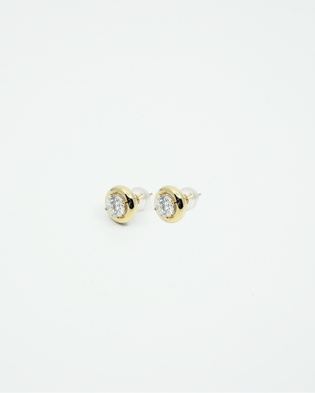18K Round Diamond LGD Earrings