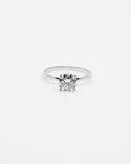 18K Round Cut Diamond Solitaire LGD Ring