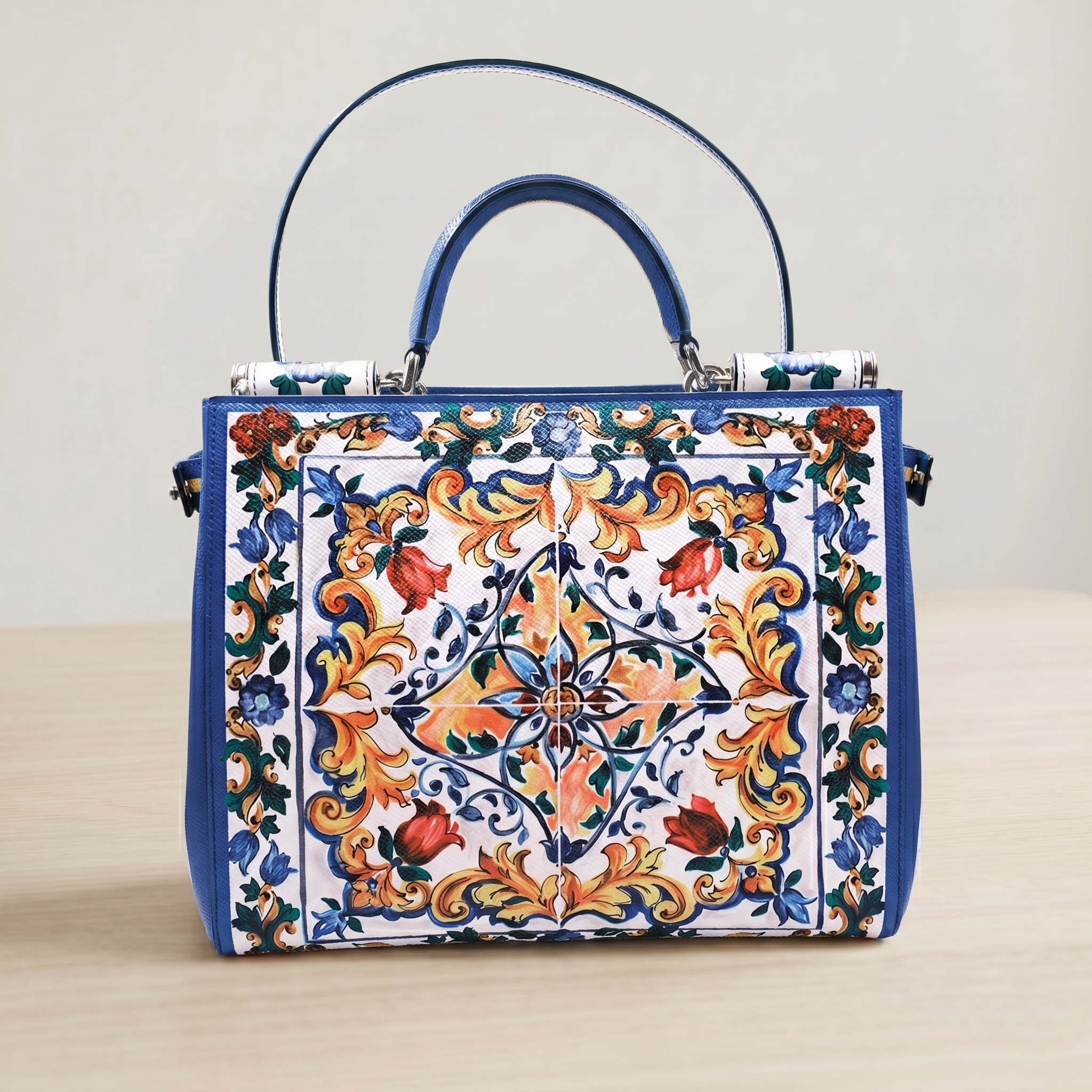 Dolce & Gabanna Majolica Print Sicily Bag